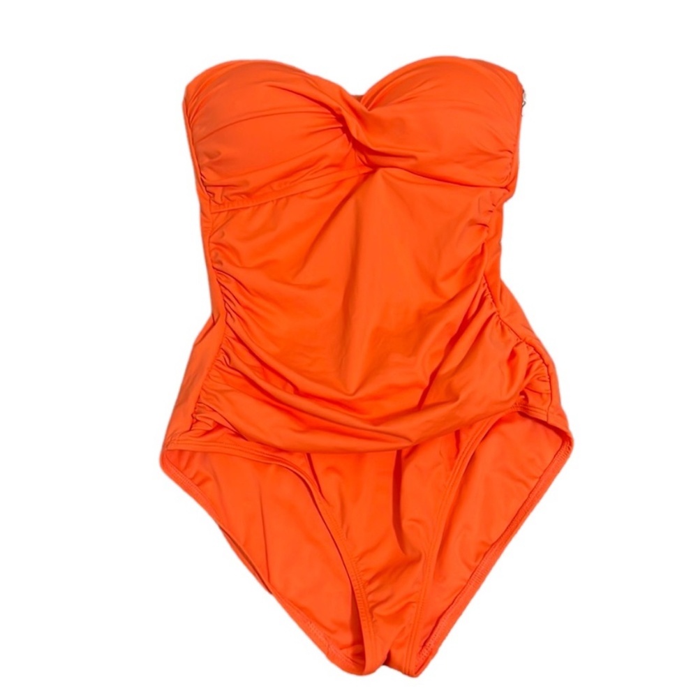 Anne Cole Women's Twist Front Shirred One Piece Swimsuit NWT Size 6